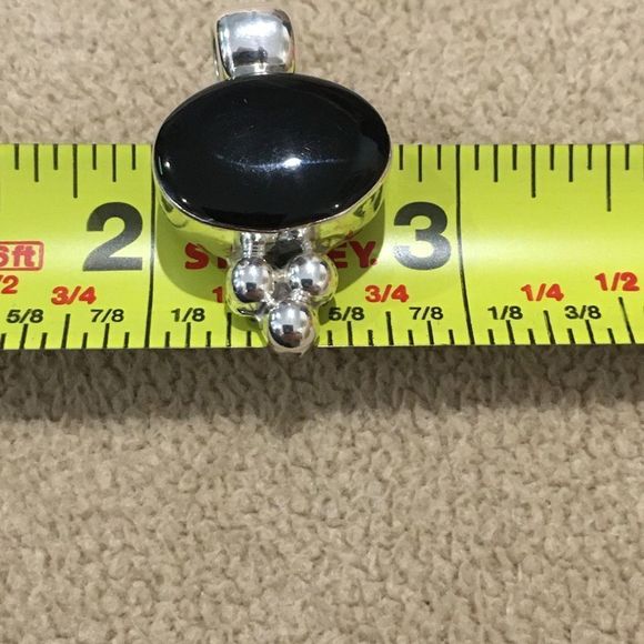 TAXCO Black Onyx Sterling Silver 925 Necklace - Picture 7 of 11